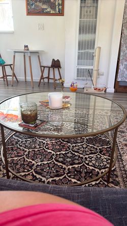 glass coffee table