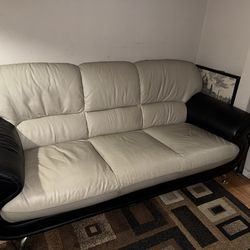 Free leather couch. Yes It’s Available! 