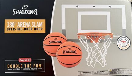 Spalding mini basketball hoop w/ 2 balls
