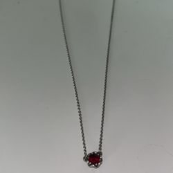 James Avery Ruby Necklace 