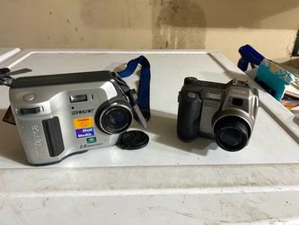 Vintage Y2K Digital Camera Bundle - Sony Mavica & Epson PhotoPC