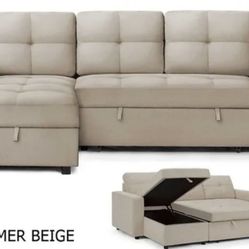 New Sofa SLEEPER Sectional With Chaise Sofa Cama Couch 