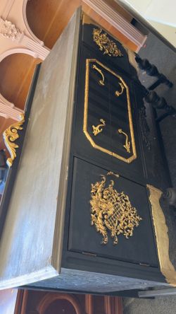 Vintage French Provincial Cabinet / Armoire