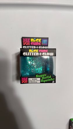 New Needoh Nice Cube Glitter & Glow Edition Blue
