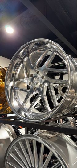 Esko wheels tires new staggered polished 6x139