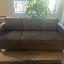 Blue, Square Arm Sofa