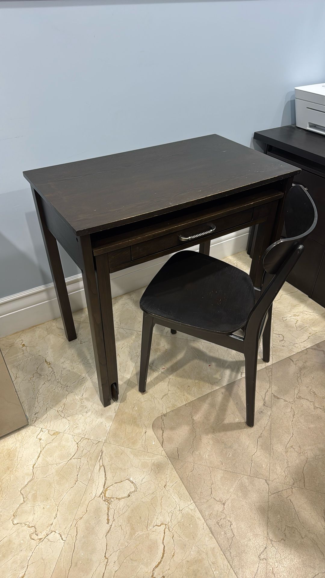 Double Desk With Chair