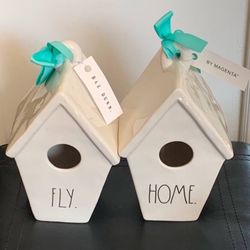 Rae Dunn By MAGENTA ceramic Bird Houses