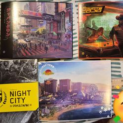 Cyberpunk 2077 Video Game Postcard + Night City Map collector collection PS5 XBOX Playstation Microsoft Sony Switch Nintendo
