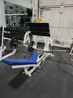 Cybex squat plate loaded leg press commercial gym equipment exercise weight