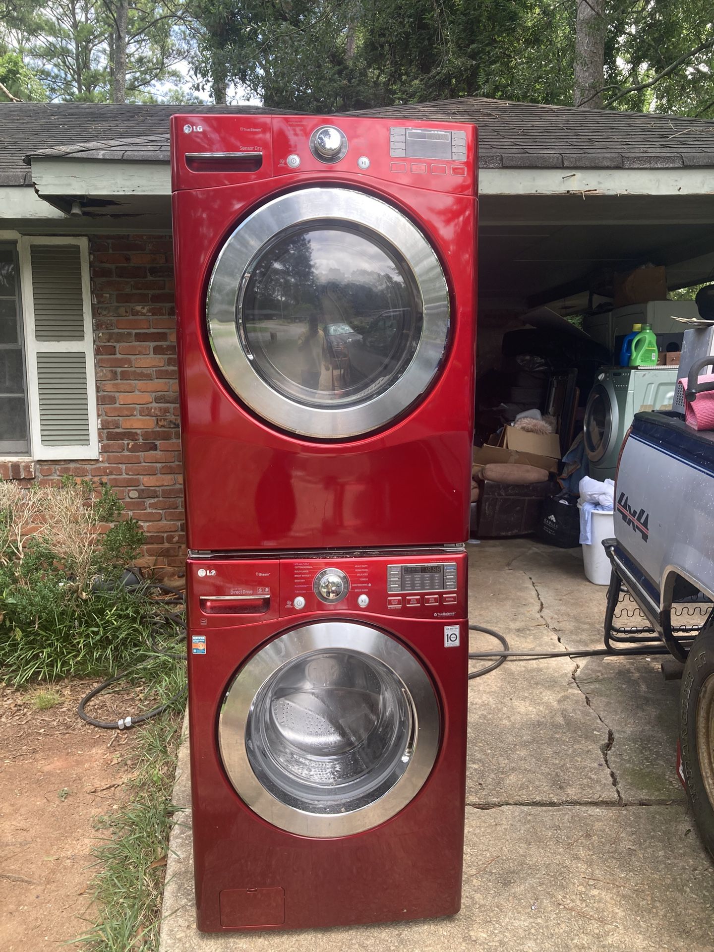 LG Stackable washer and dryer, $600