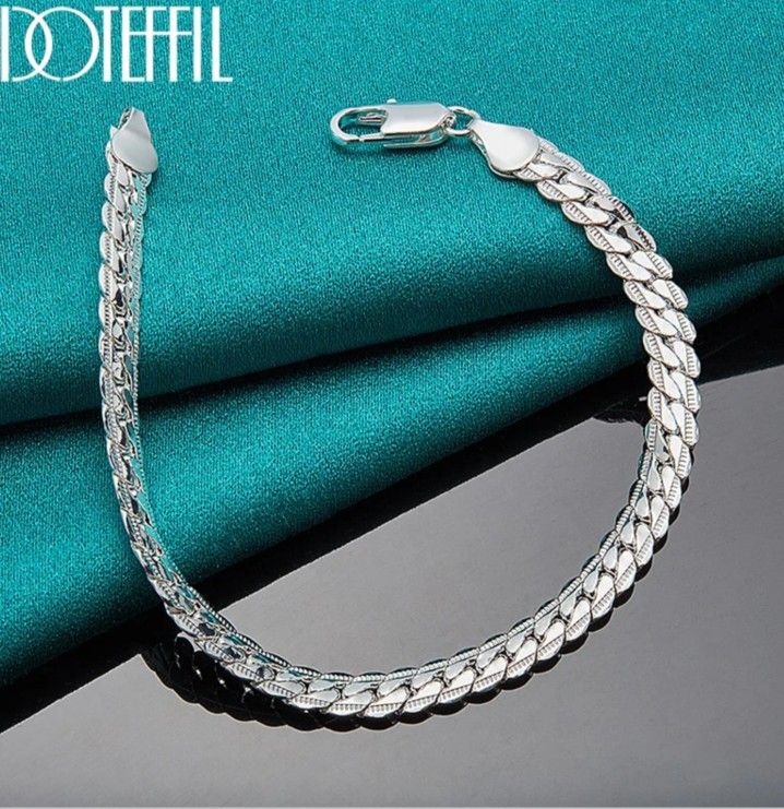 Sterling Silver Figaro Chain925