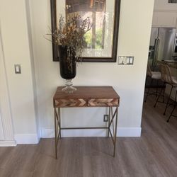 Solid Wood Mid century Desk/Console Table