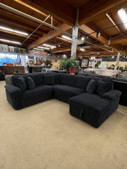Sleeper Sectional Sofa With Storage Chaise - 3 Piece Pull Out Couch Chaise