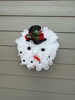 Snowman Wreath
