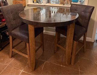 Pub height table and chairs