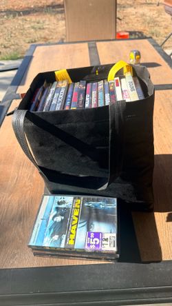 A bunch of dvds movies