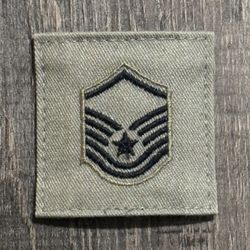 New US Military Air Force ABU Uniform Velcro MSgt E-7 Body Armor Rank Patch