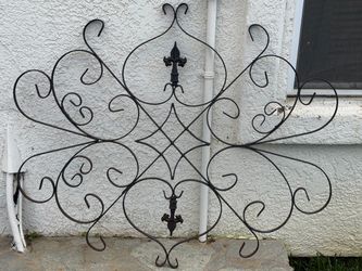 Wrought Iron Scroll Wall Art Decor