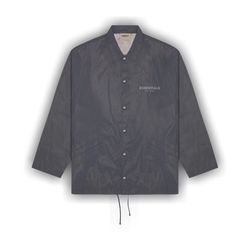 Fear of God Essentials Coach Jacket Black Reflective (FW20)