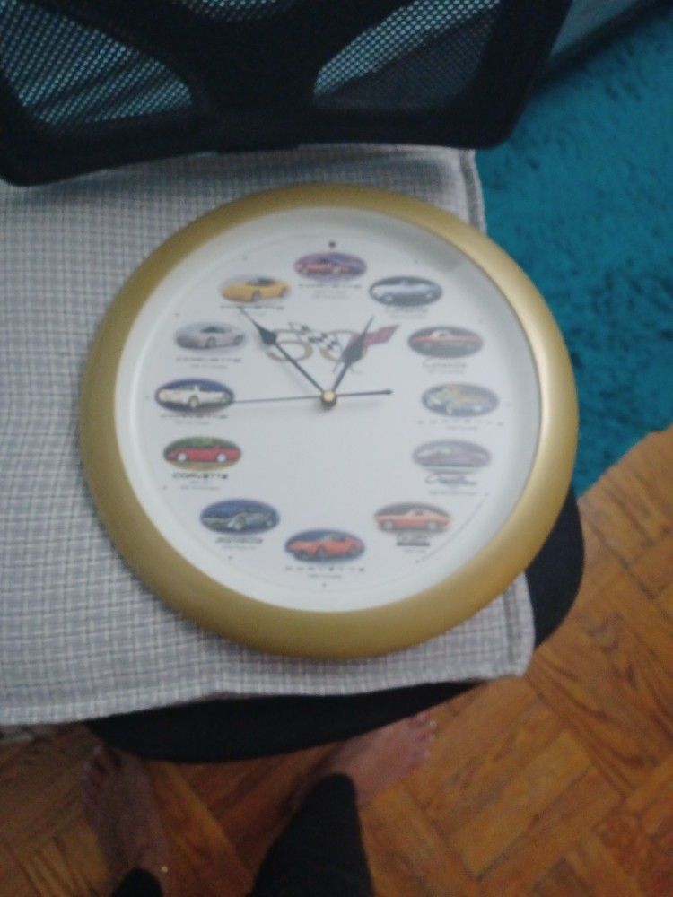 50th Anniversary Corvette Clock