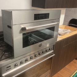 BERTAZONI PROFESSIONAL 24” CONVECTION ELECTRIC SINGLE OVEN MICROWAVE 