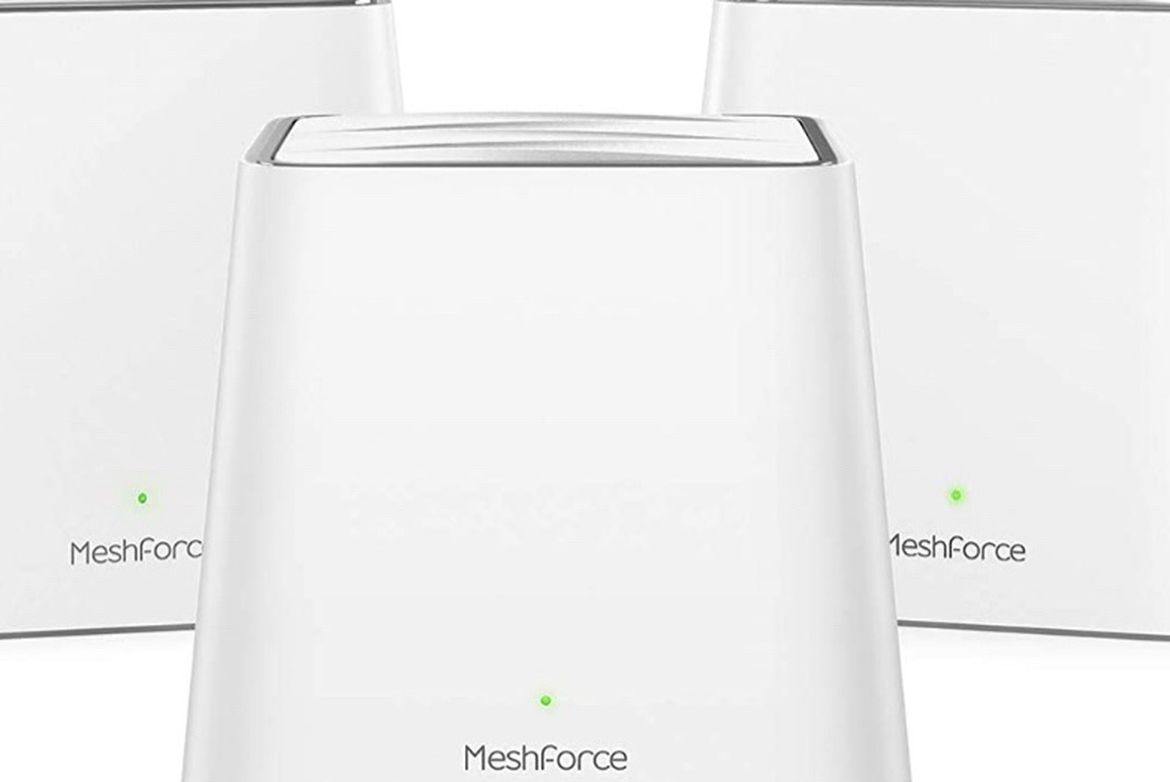 Meshforce Whole Home Mesh WiFi System M3s Suite (Set of 3) – Gigabit Dual Band Wireless Mesh Router Replacement - High Performance WiFi Coverage 6+ Be