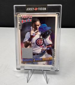Sammy Sosa Game Used Jersey Relic Card | Jersey Fusion Cubs Memorabilia | MLB Collector Piece