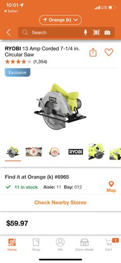Ryobi Circular Saw 