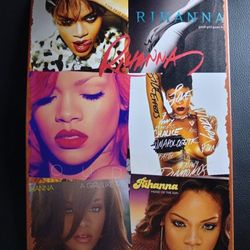 Metal Sign Rhianna Album Cover Collage Music Female Wall Art Room Aesthetic