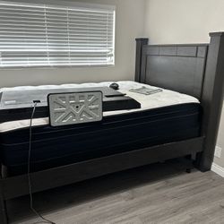 Queen bed with frame included