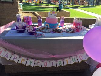 Unicorn bday banner