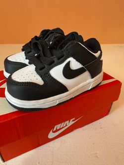 Nike Dunk Low Toddler Sneakers Black White