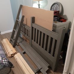 Twin Bunk Beds Gray In Color Twin Size 