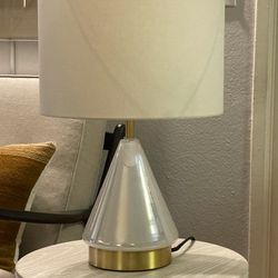 West elm Metalized Table Lap With USB Charge Port
