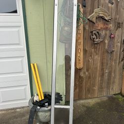 Pet safe patio door insert with doggie door on the bottom. The doggie door measures 7” x 12” and allows your pet safe access to your house. This one i