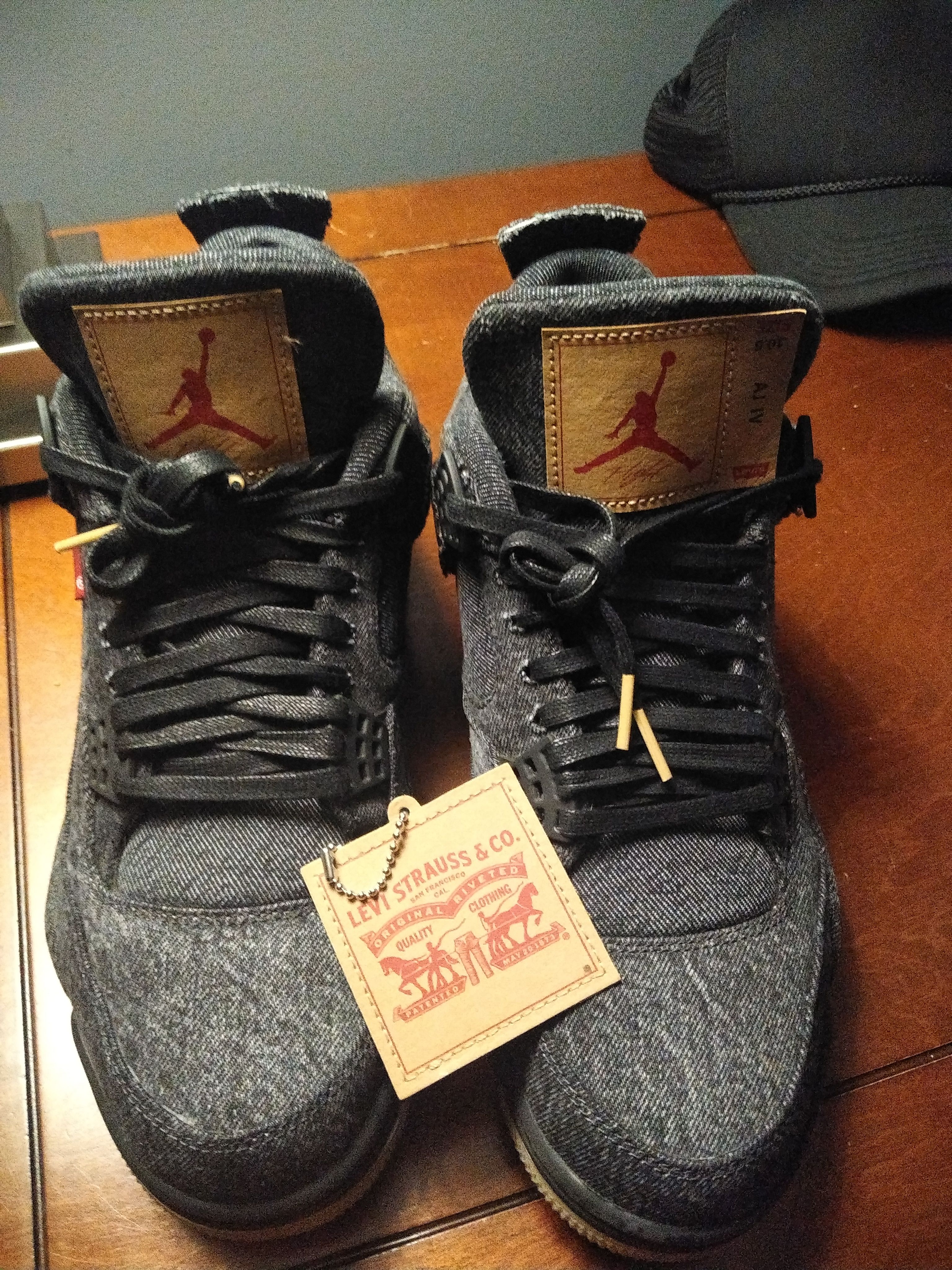 Levi's Jordan 4's new in box 10.5 mens