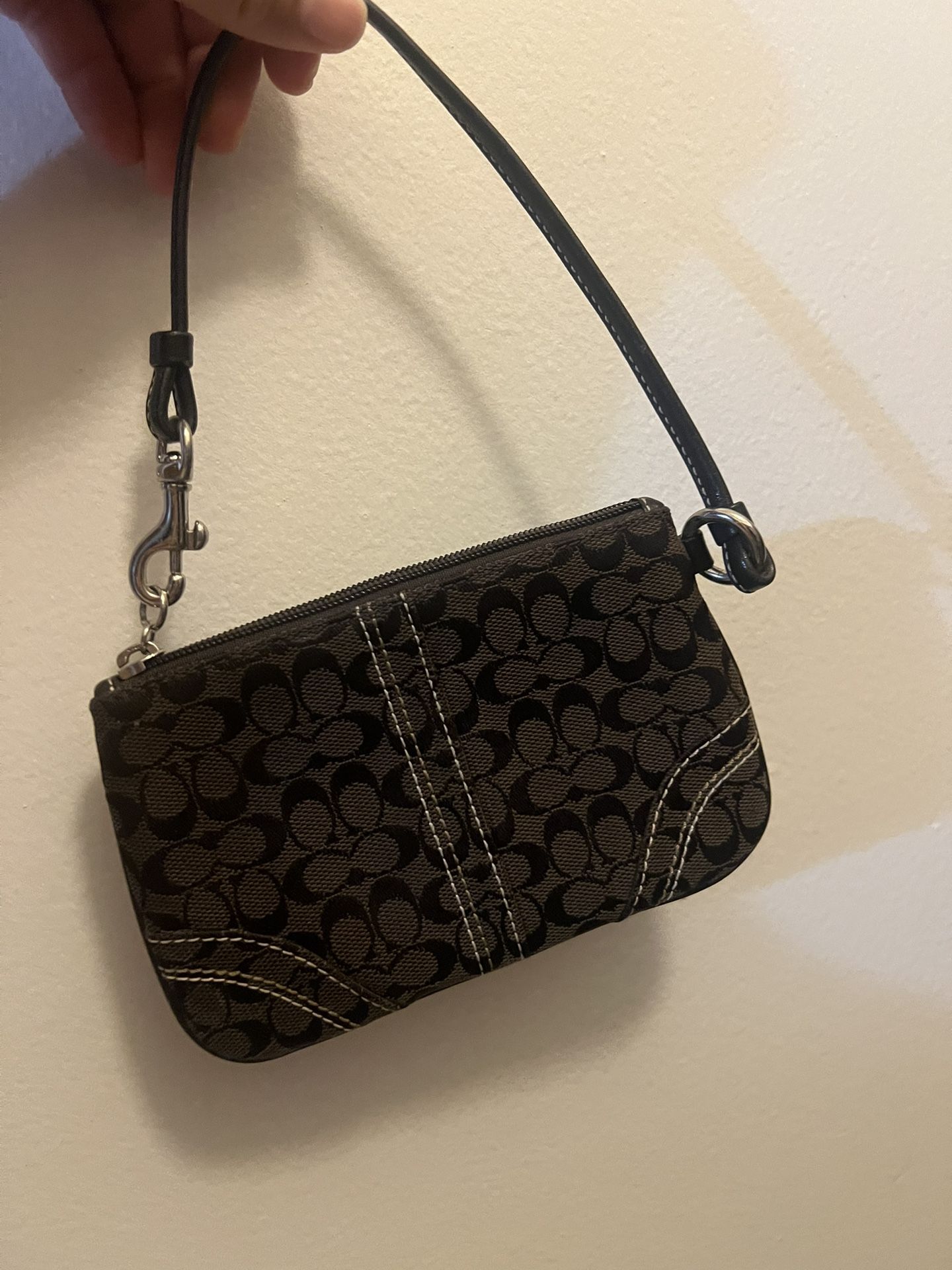 Mini Black Coach Coin Bag 