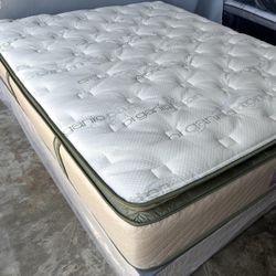 Full Size Organic Hybrid Gel Pillowtop Mattress 