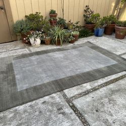 Pottery Barn Henley Wool Rug - 5' x 8' - Gray