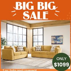 2 Pc Sofa And Loveseat 