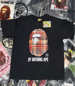 A Bathing Ape Check Ape Head T-Shirt