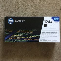NEW - HP LaserJet 124A Black Cartridge For 1600, 2600, 2605, CM 1015 mfp, CM 1017 mfp LaserJet printers