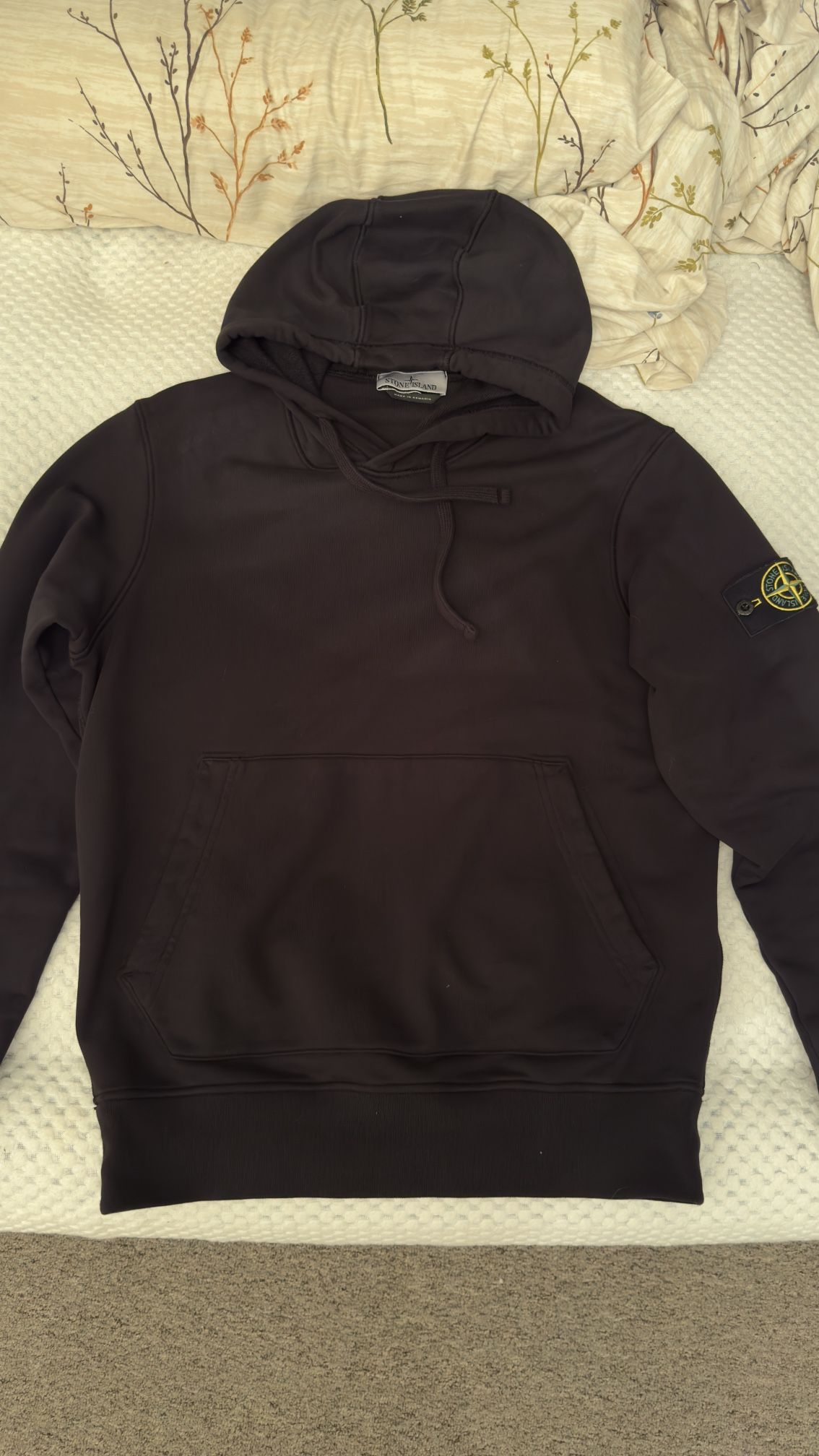 Stone Island  ,  size M ,  black hoodie