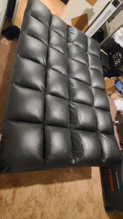 Leather futon sofa bed