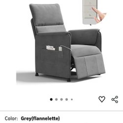 Electric Adjustable Recliner Chair grey