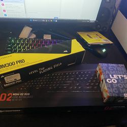 Gaming Keyboard + Mouse + Pad