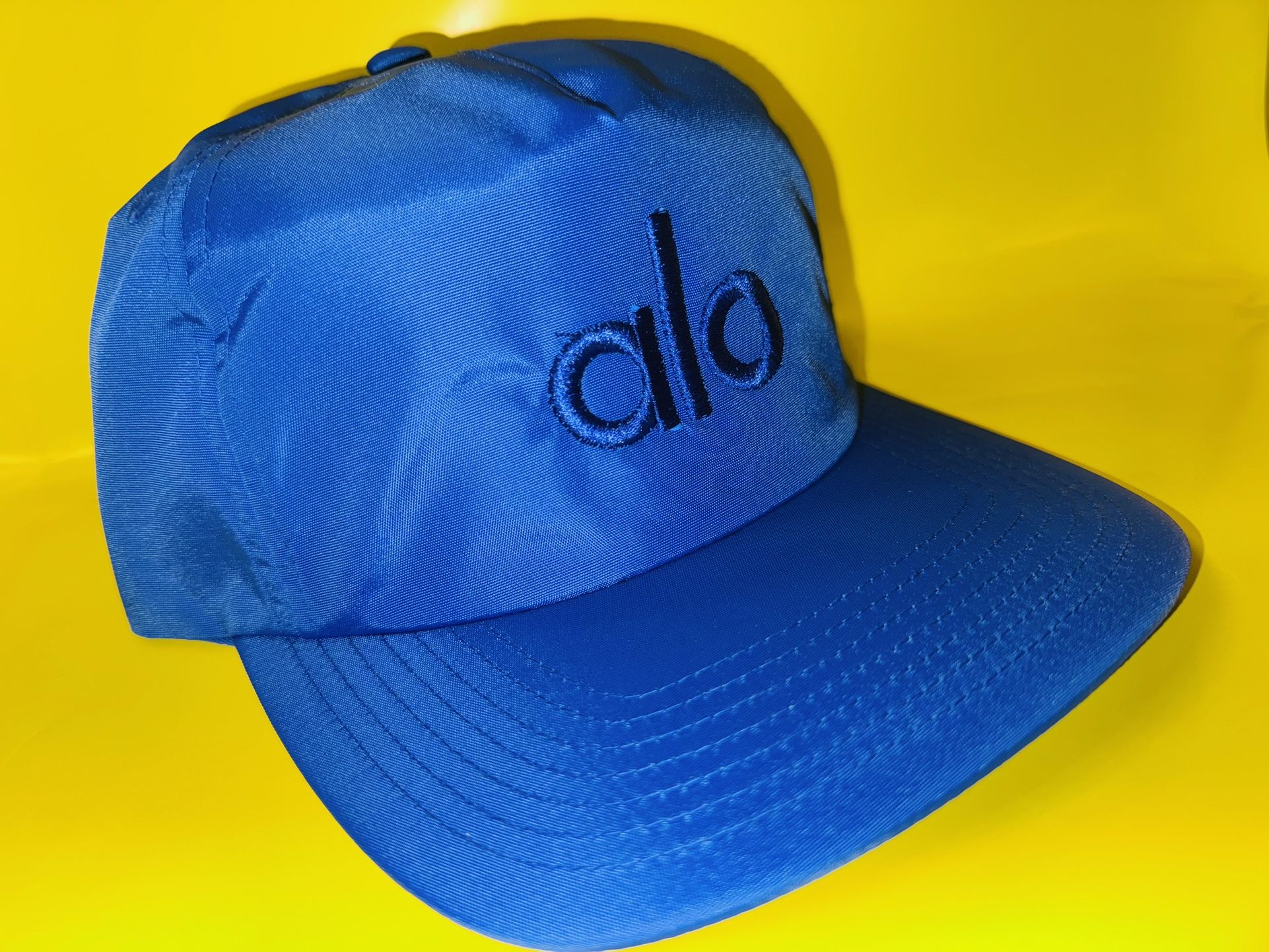 ALO Yoga Polyester Unisex Blue Hat W/ Adjustable Buckle 