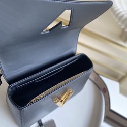 Valentino Black Leather Shoulder Bag 