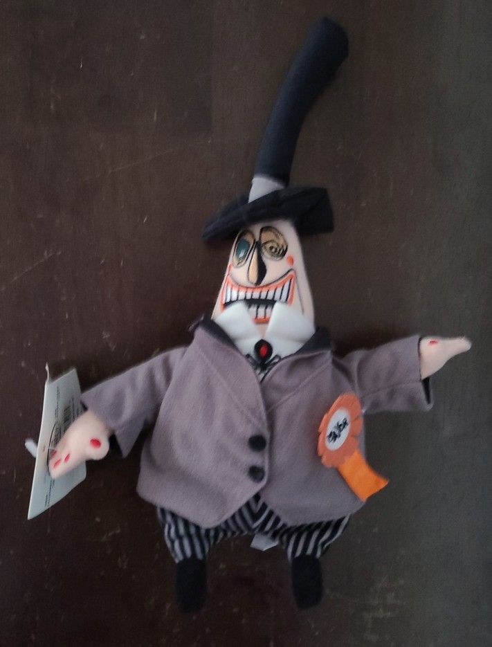 Vintage Nightmare Before Christmas Mayor 8" Disney Store Bean Bag Plush